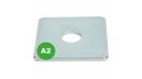 Square Plate Washer - A2 ST. STEEL