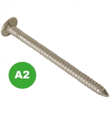 ANNULAR RING CLOUT NAILS 1kg A2 STAINLESS 45x3.35