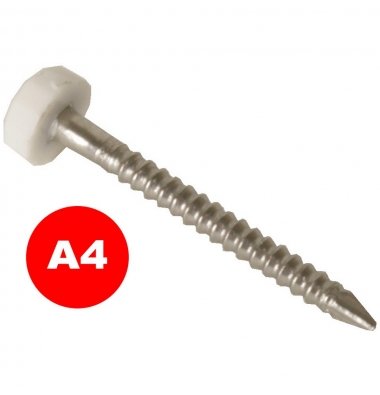 FASCIA PINS WHITE 40no 30mm