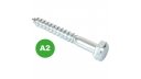 Hex Head Coach Screws - A2 Stainless Steel - M10