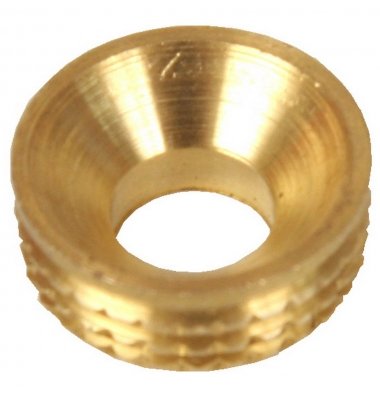 NO.6 SOLID BRASS RECESS PATTERN TURN SCREW CUPS