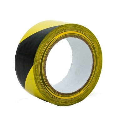 NON-ADHESIVE BARRIER TAPE YELLOW/BLACK 75MMx500M